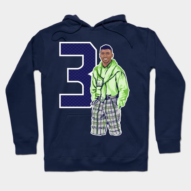 Russell Wilson Polo Hoodie by Carl Cordes